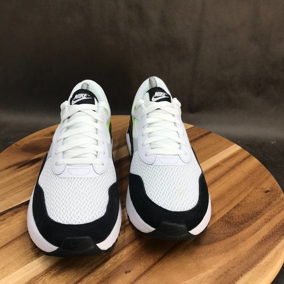 Nike Air Max Systm White Black Volt Athletic Shoes Low Top Lace Up Mens Sneakers - Picture 2 of 5